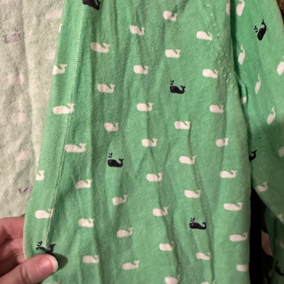 Green Whale Cardigan Merona - Picture 2 of 3